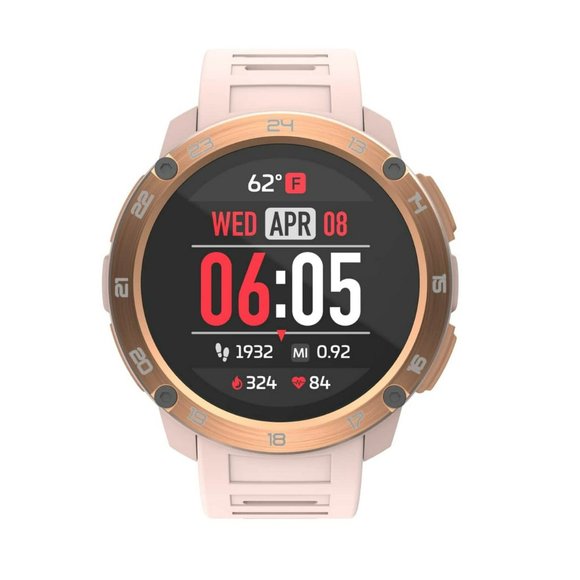 New ITOUCH Unisex Explorer 3 Blush Silicone Strap Smartwatch 46.5 mm - Picture 1 of 7